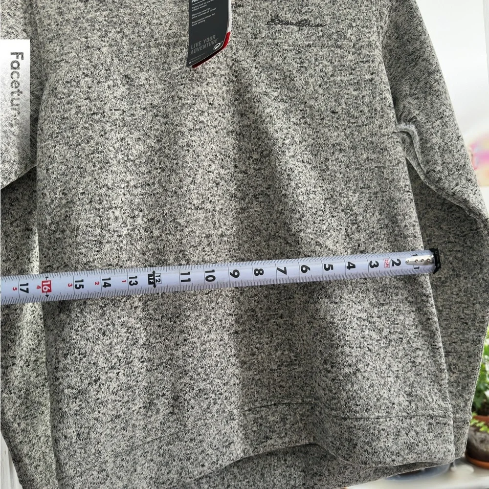 Eddie Bauer Radiator Fleece Snap-Front Pullover - Heather Gray - Picture 3 of 4